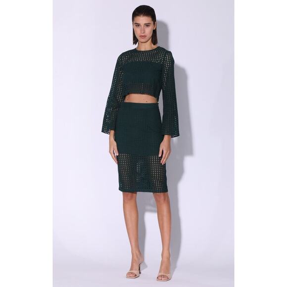 NEW Walter Baker Women's Size 12 A-Line Faye Skirt‎ Carnaby Eyelet NWOT